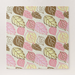 Quebra-cabeça Autumn Splendor: Leaf Seamless Pattern