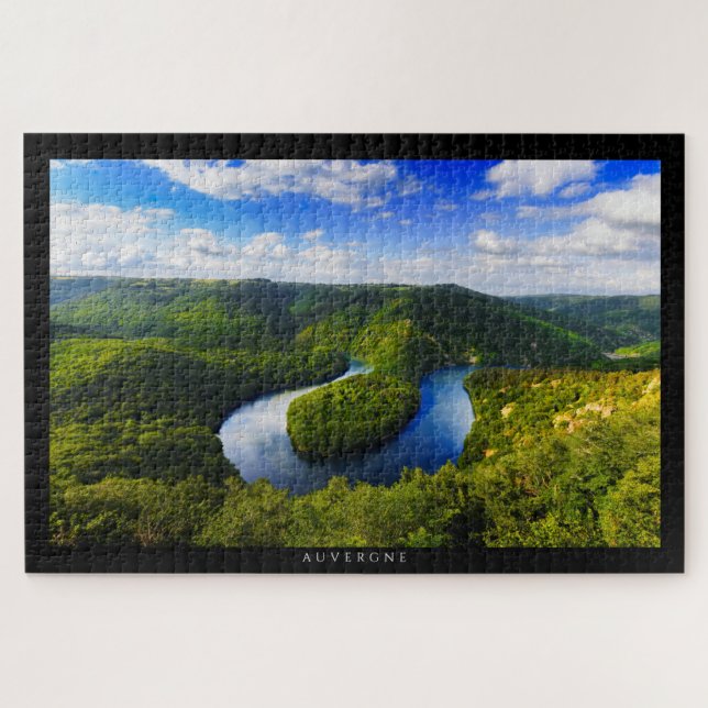 Quebra-cabeça AUVERGNE - Méandre de Queuille (Horizontal)
