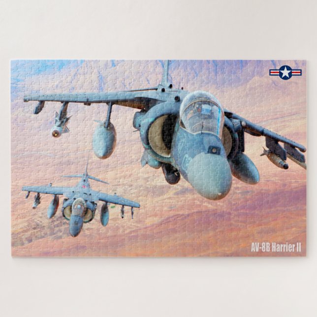 Quebra-cabeça AV-8B HARRIER II (20x30 POLEGADAS) (Horizontal)