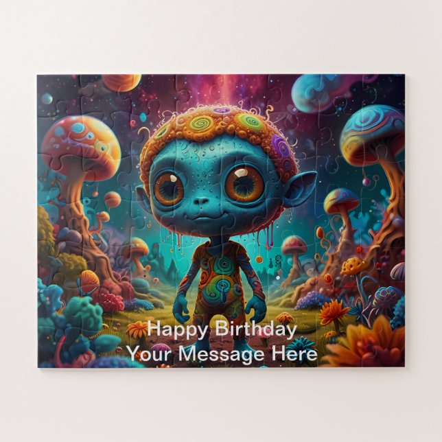 Quebra-cabeça Aventura alienígena em Floresta Fantástica de Cogu (Horizontal)