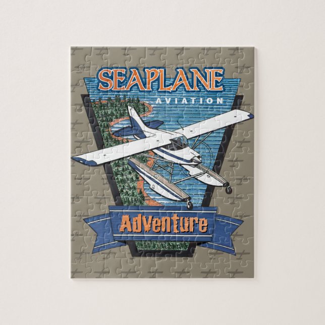 Quebra-cabeça Aventura da Seaplane Aviation (Vertical)
