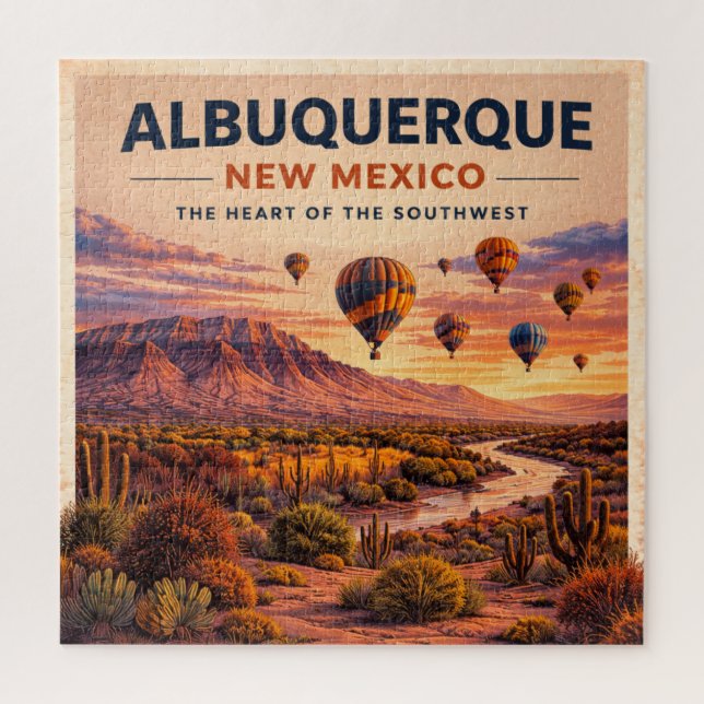 Quebra-cabeça Aventura de Balão no Sudoeste em Albuquerque (Vertical)