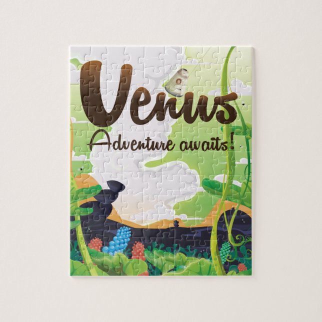 Quebra-cabeça Aventura em Vênus Espera! pôster de viagem (Vertical)