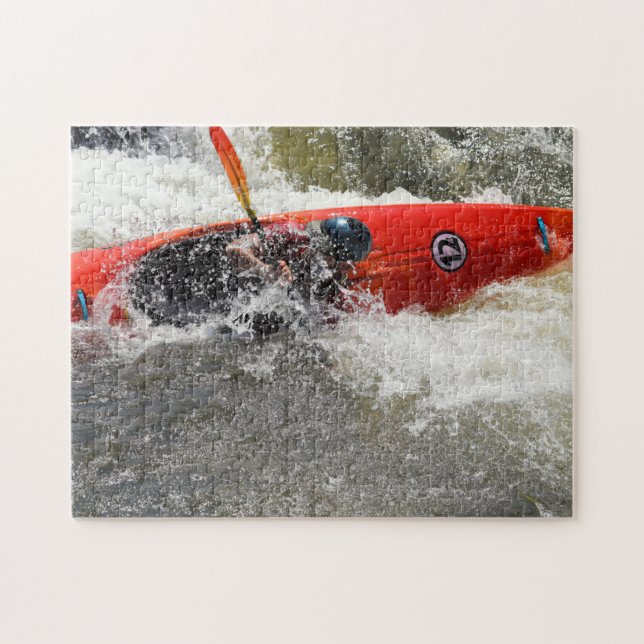 Quebra-cabeça Aventura Kayak White Water - 11 x 14 (Horizontal)