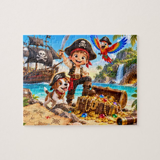 Quebra-cabeça Aventura Pirata (Horizontal)