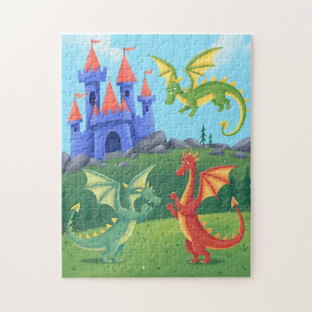Quebra-cabeça Aventuras de Dragão (Vertical)