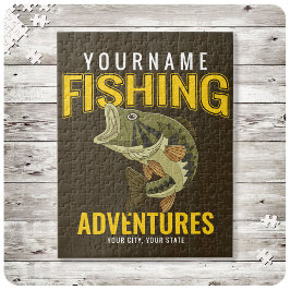 Quebra-cabeça Aventuras De Pesca Personalizadas Anglas De Peixe