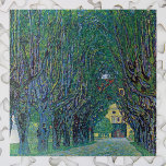 Quebra-cabeça Avenue in Schloss Kammer Park por Gustav Klimt<br><div class="desc">Avenue In Schloss Kammer Park (1912) por Gustav Klimt é uma pintura de simbolismo de arte da Era Vitoriana. Uma vista exterior de um castelo no final de uma longa rua arborizada cercada por belos primavera jardins. Schloss Kammer é um castelo cercado pela água do lago Attersee, no alto da...</div>