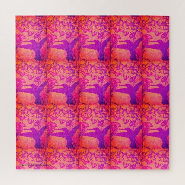 Quebra-cabeça Aves de capoeira na Travesseiro da Lavanda (Vertical)