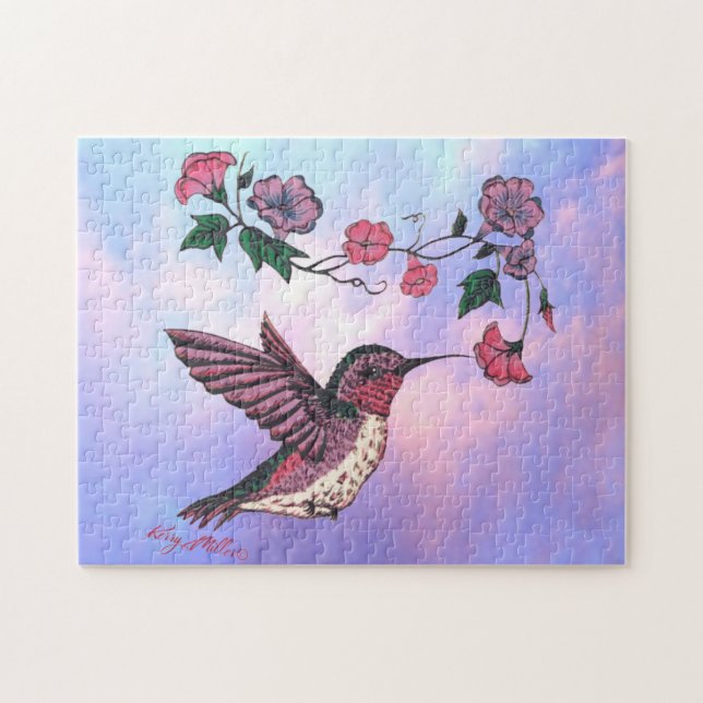 Quebra-cabeça Aves E Flores (Horizontal)