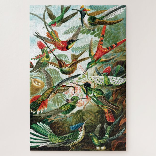Quebra-cabeça Aves-múmias por Ernst Haeckel (Vertical)