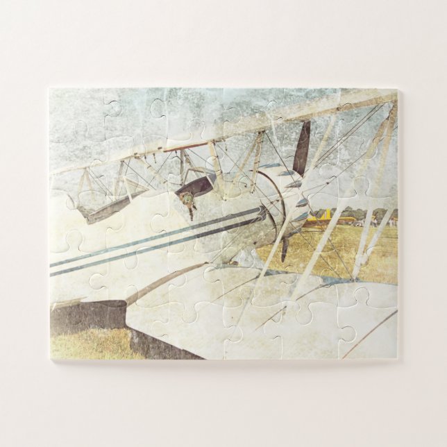 Quebra-cabeça Avião de avião antigo sobredimensionado (Horizontal)