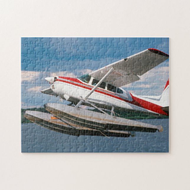 Quebra-cabeça Avião do Mar Decolando, Victoria Falls, Zimbábue (Horizontal)