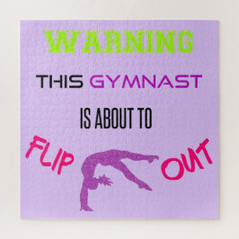 Quebra-cabeça Aviso: Este Gymnast Está Prestes A Sacudir