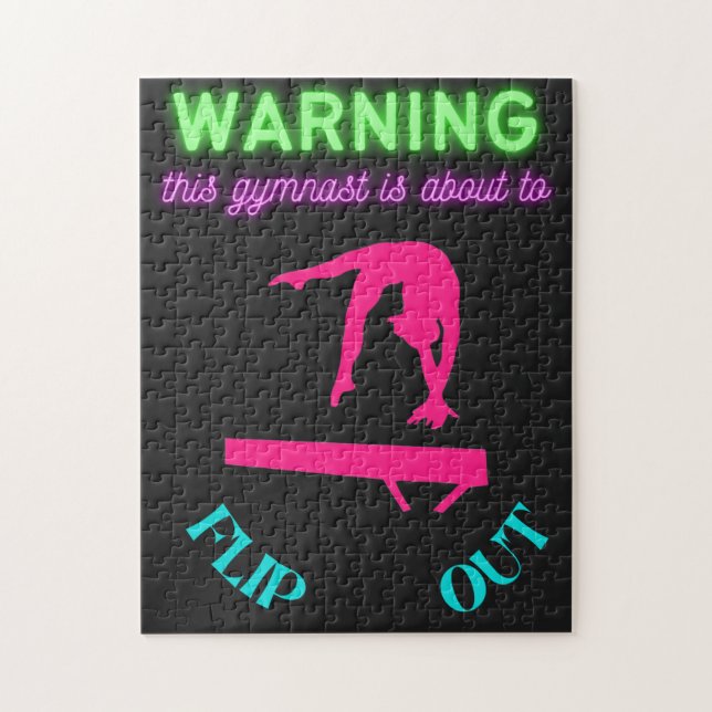Quebra-cabeça Aviso Que Este Gymnast Está Prestes A Sacudir (Vertical)