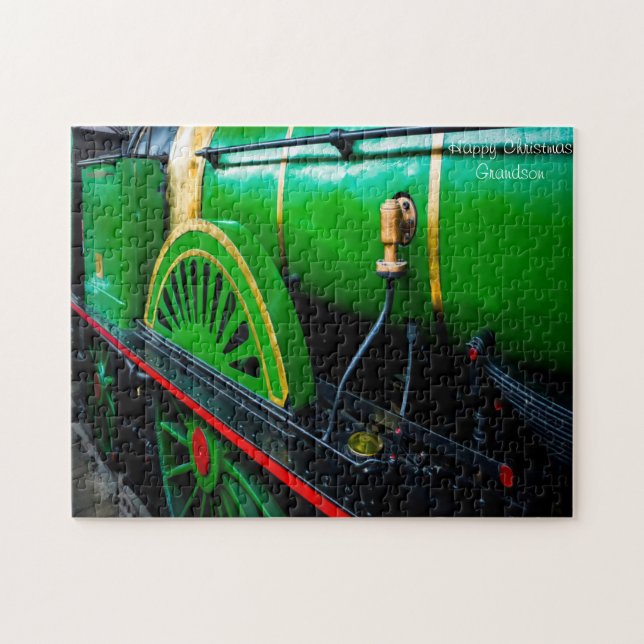 Quebra-cabeça Avô de Natal. (Horizontal)