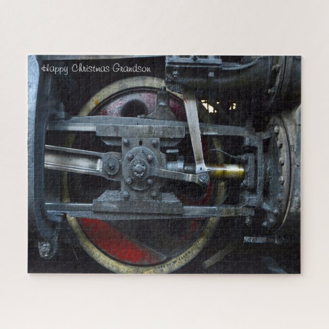 Quebra-cabeça Avô de Natal. (Horizontal)