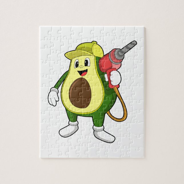 Quebra-cabeça Avocado como artesão com Drill (Vertical)