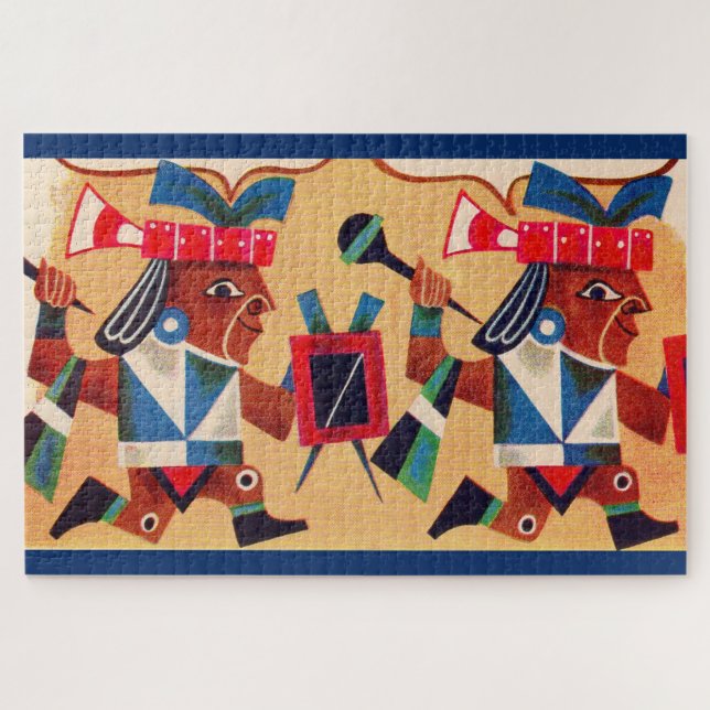 Quebra-cabeça Aztec Astecas (Horizontal)
