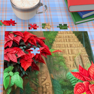 Quebra-cabeça Aztec Poinsettias #1