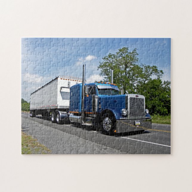 Quebra-cabeça azul 379 para andar (Horizontal)