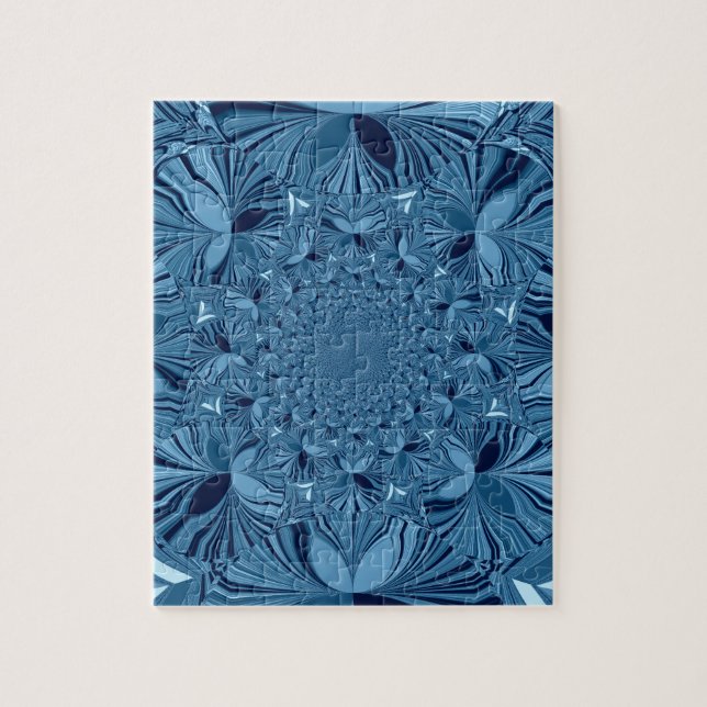 Quebra-cabeça Azul adorável (Vertical)