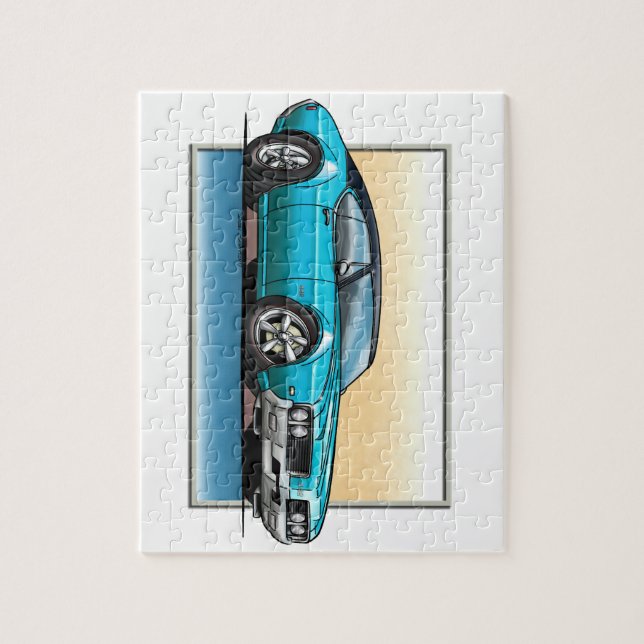 Quebra-cabeça Azul da cerceta de 69 cutelo (Vertical)