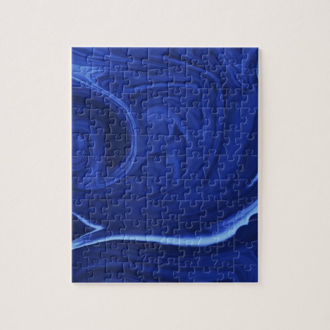 Quebra-cabeça Azul de cobalto Texturizado (Vertical)