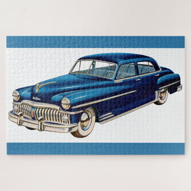 Quebra-cabeça Azul DeSoto 1950 (Horizontal)