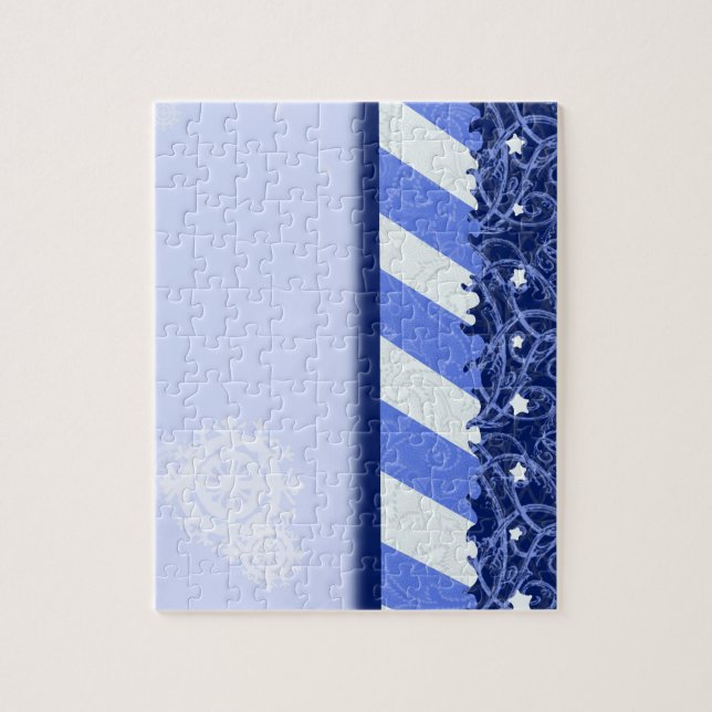 Quebra-cabeça Azul do inverno (Vertical)