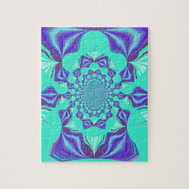 Quebra-cabeça Azul precioso (Vertical)