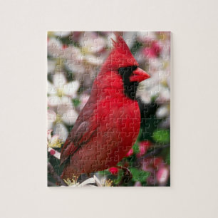Quebra-cabeça Azulejo de cerâmica Red Male Cardinal