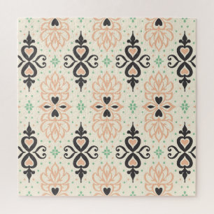 Quebra-cabeça Azulejo de Talavera, design ornamental mediterrâni