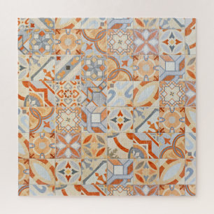 Quebra-cabeça Azulejos de cimento hidráulico: tendência do mosai