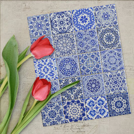 Quebra-cabeça Azulejos Holandeses bonito - Elabora Olhar Azul e 