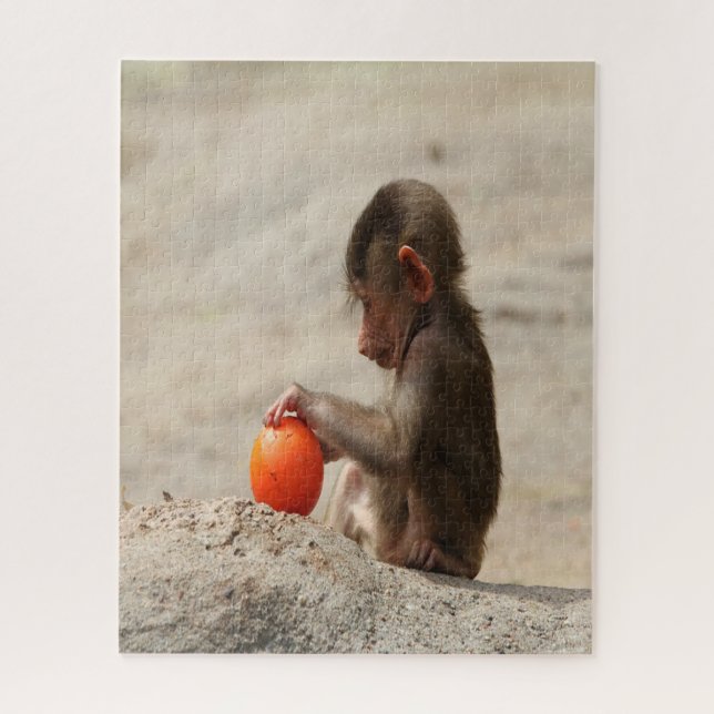 Quebra-cabeça Baboon Baby (Vertical)