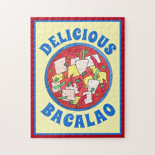 Quebra-cabeça Bacalao Porto Rico Cuisine Salgada Peixe-Bacalhau (Vertical)