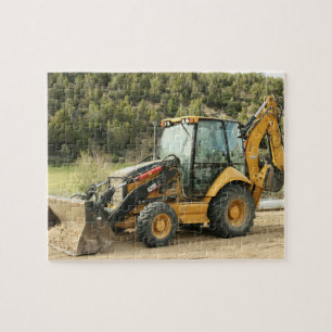 Quebra-cabeça Backhoe Digger Tractor