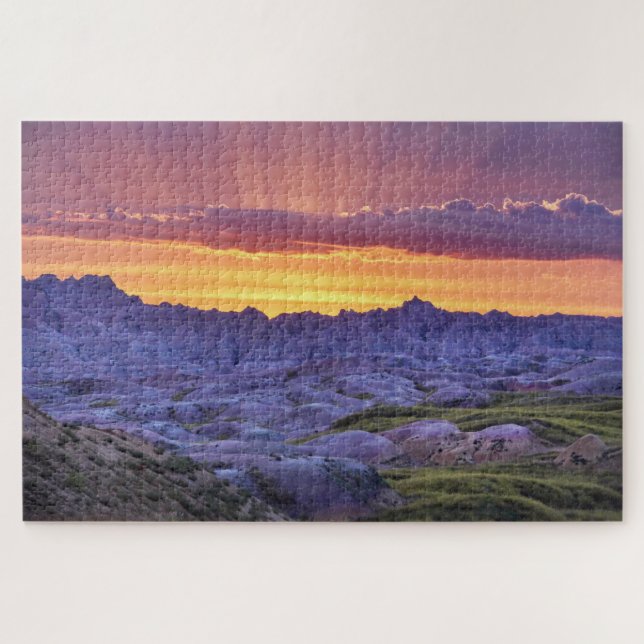 Quebra-cabeça Badlands National Park Sunset, Dakota do Sul (Horizontal)