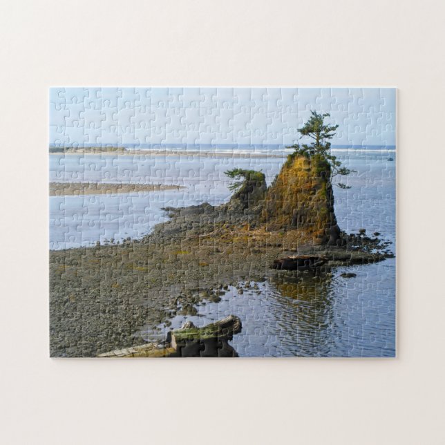 Quebra-cabeça Baía de Siletz Oregon. (Horizontal)