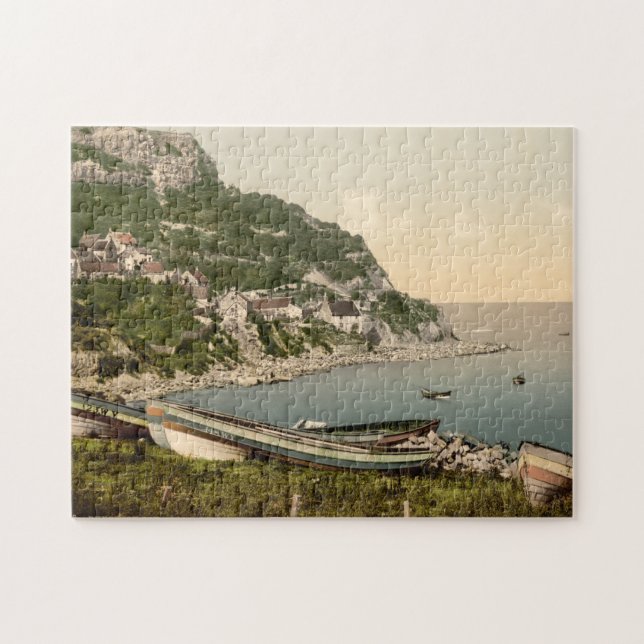 Quebra-cabeça Baía II de Runswick, Whitby, Yorkshire, Inglaterra (Horizontal)