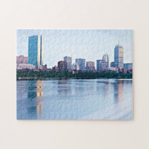 Quebra-cabeça Baía traseira de Boston através de Charles River