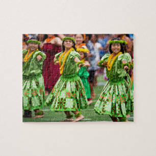 Quebra-cabeça Bailarinas de Hula da Praia Havaiana