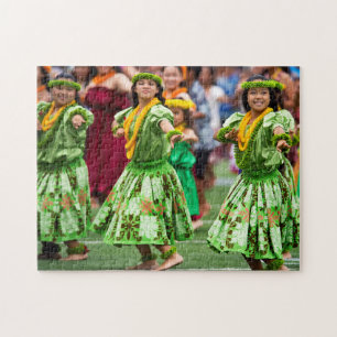 Quebra-cabeça Bailarinas havaianas de Hula.