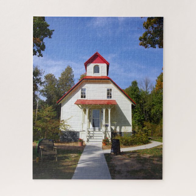Quebra-cabeça Baileys Harbor Rear Range Light jigsaw puzzle (Vertical)
