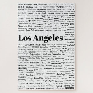 Quebra-cabeça Bairros de Los Angeles de volta a Branco