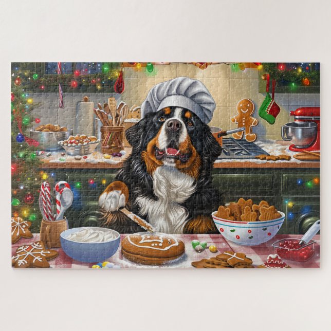 Quebra-cabeça Baking no Natal da Montanha Bernese (Horizontal)