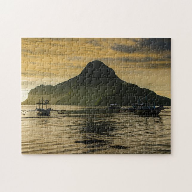Quebra-cabeça Balancim ao pôr do sol (Horizontal)