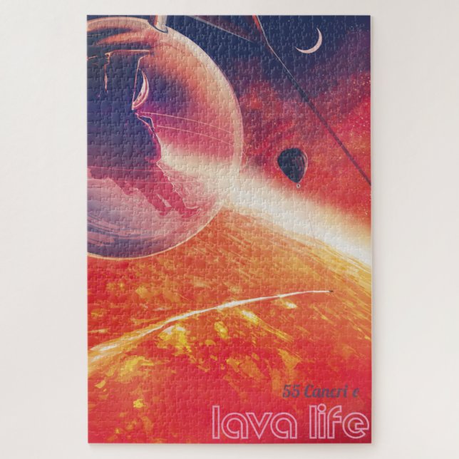 Quebra-cabeça Balão de ar quente extremo na paisagem vulcânica (Vertical)