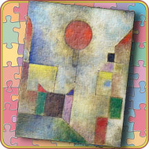 QUEBRA-CABEÇA - "Balão Vermelho" - Paul Klee - 11x